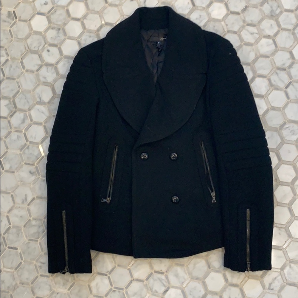 Aqua black coat